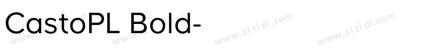 CastoPL Bold字体转换